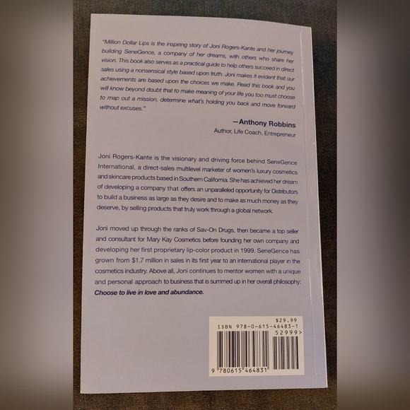 Book Million Dollar Lips by Joni Rogers-Kante Paperback Read - Picture 2 of 2